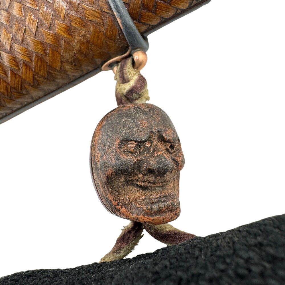 時代喫煙具 彫金師 加納夏雄 在銘 鯰 魚 キセル K22刻印 煙管 喫煙具