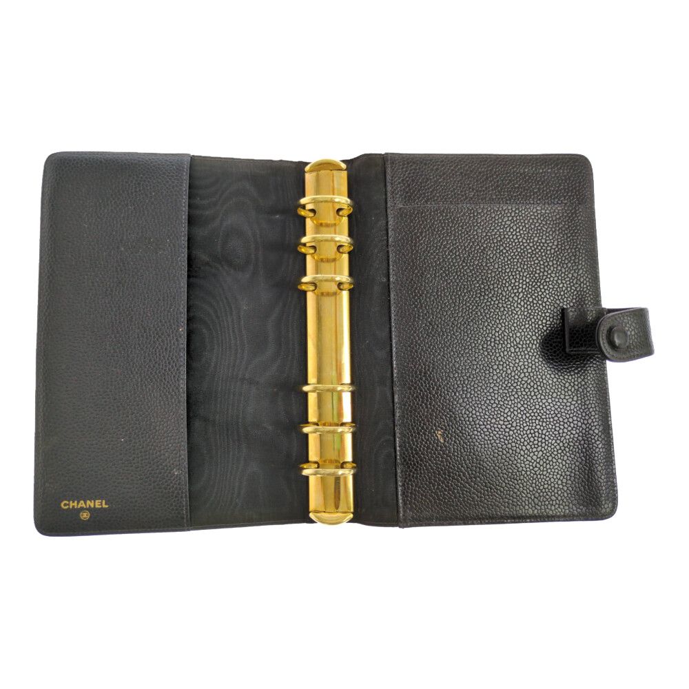 CHANEL シャネル ココマーク キャビアスキン 手帳カバー ブックカバー