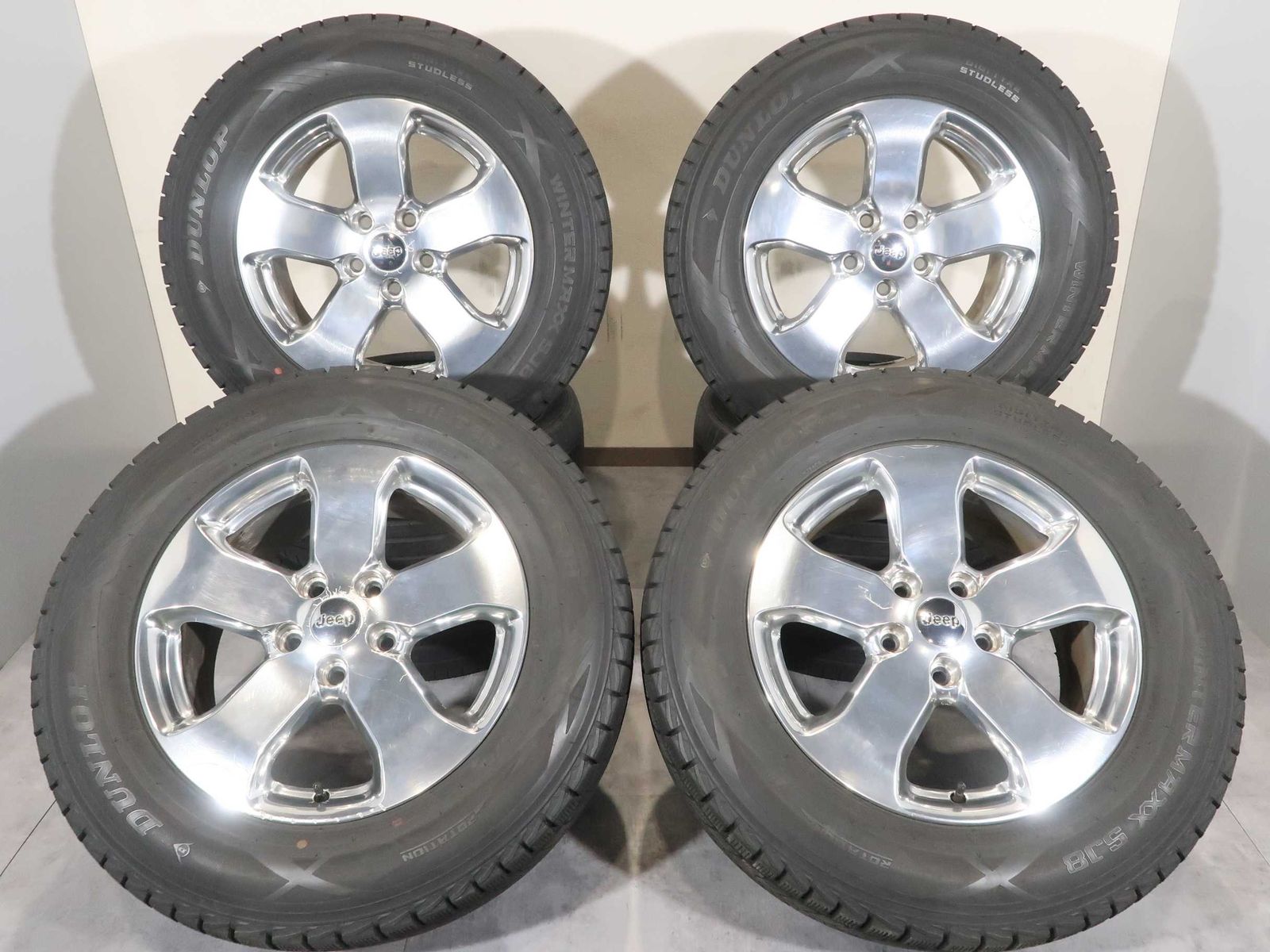 4本 Jeep グランドチェロキー 純正 18インチ ホイール 8J +56.4 5H 
