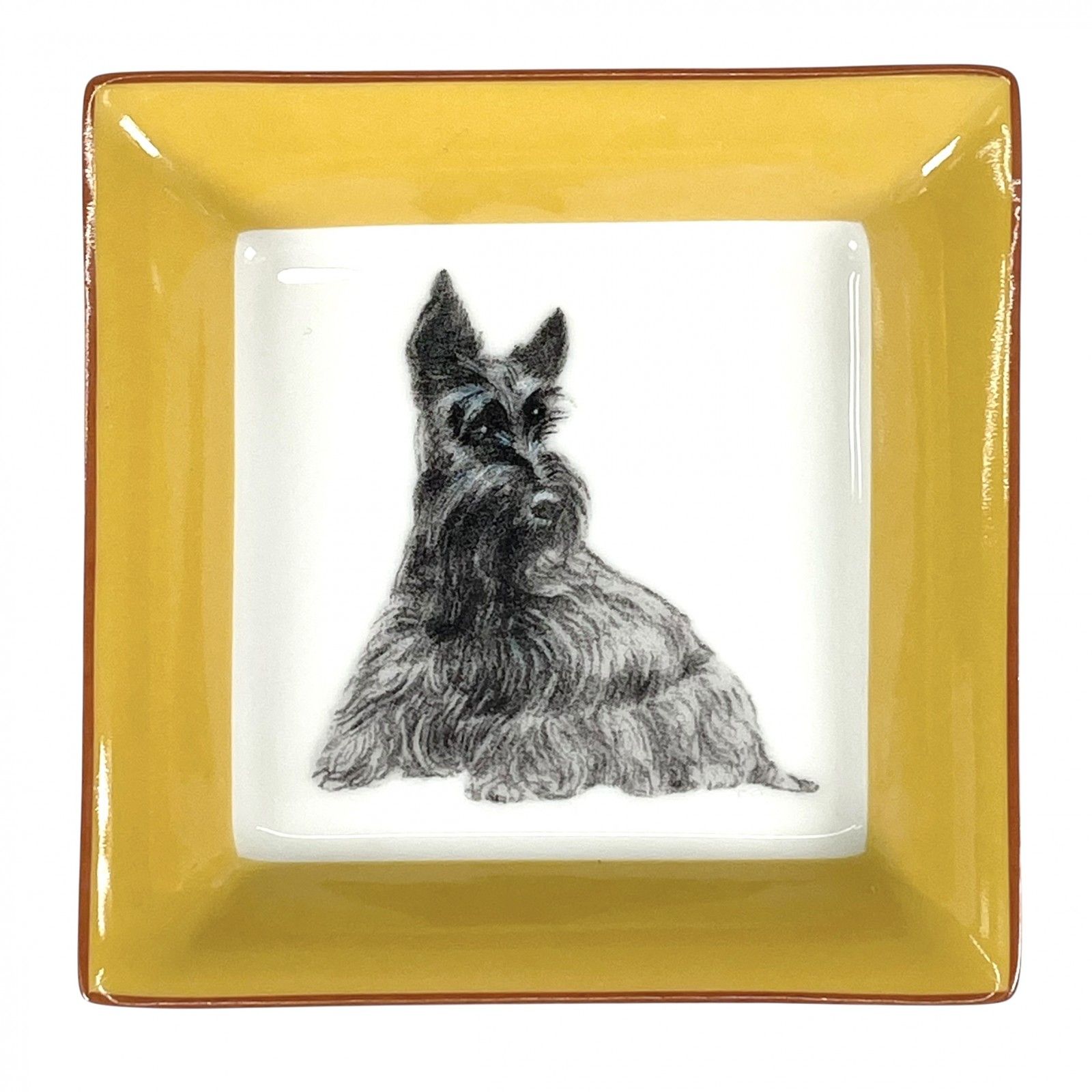 未使用品△HERMES エルメス シャス スコティッシュテリア 陶器