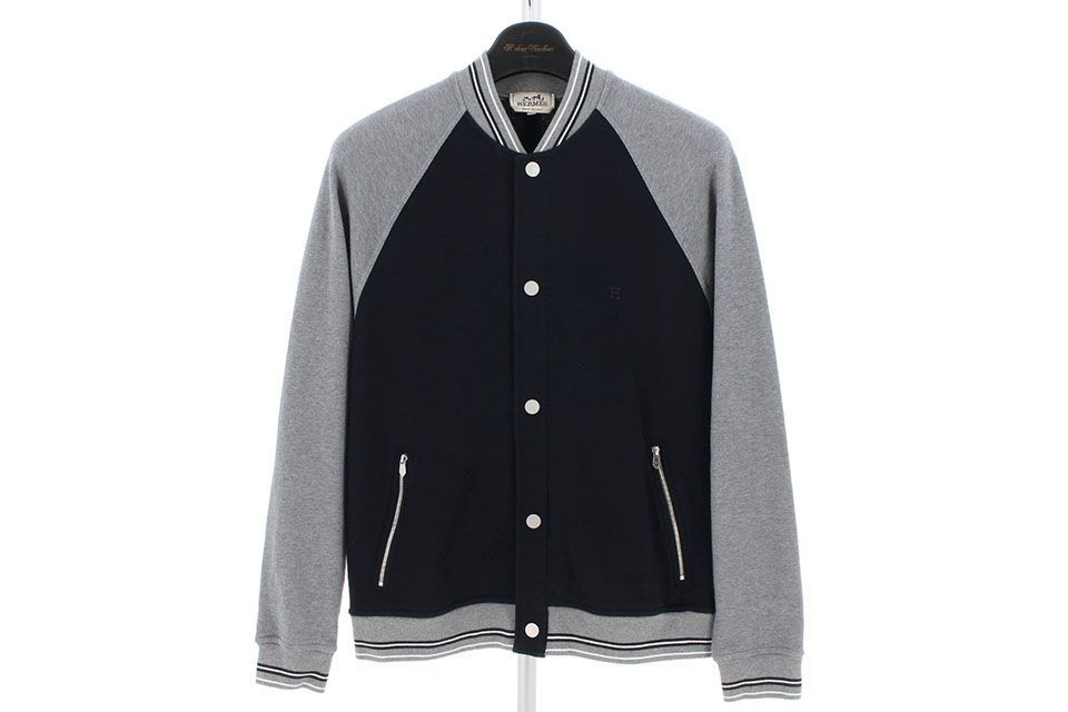 エルメス セリエ ブルゾン ジャケット カシミヤ×レザー 衣料品 セリエ