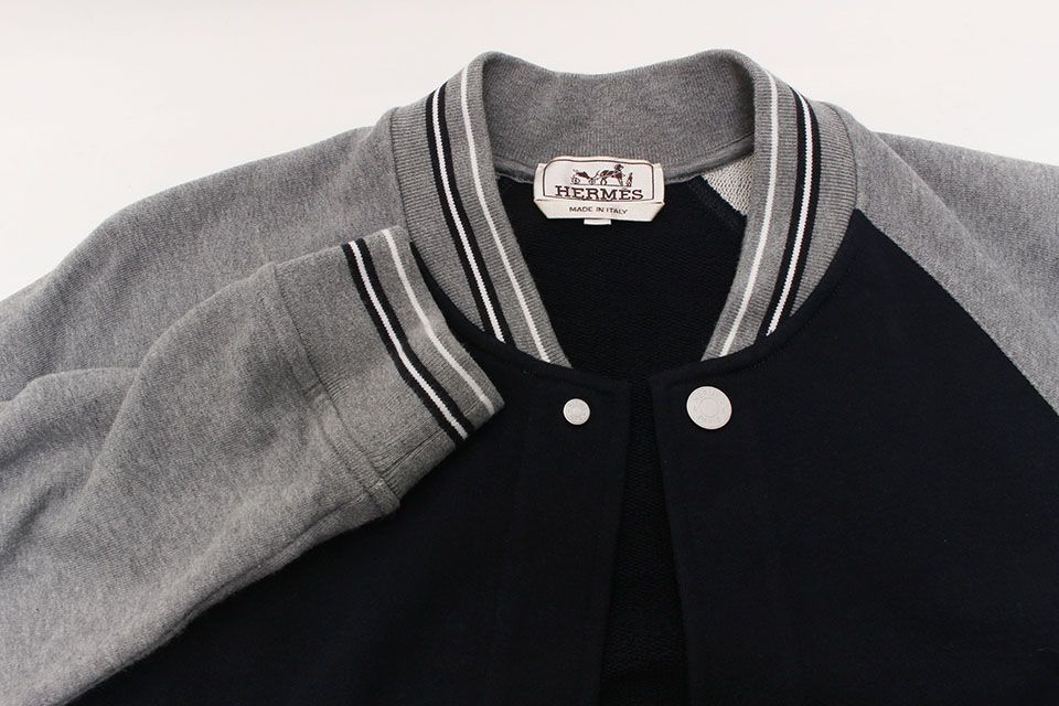 エルメス セリエ ブルゾン ジャケット カシミヤ×レザー 衣料品 セリエ