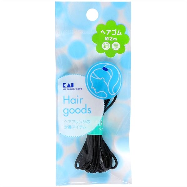 【まとめ買い-360点セット】ＳＳ　ヘアゴム細　黒×360点セット