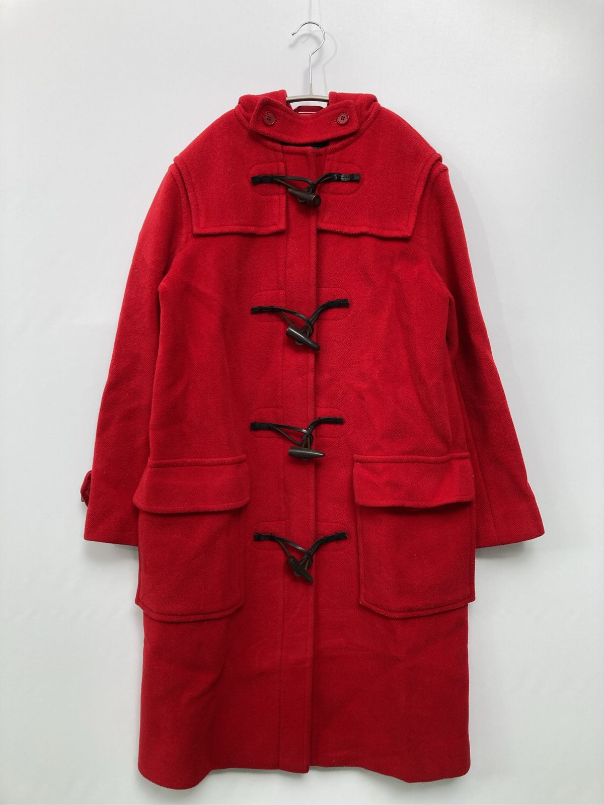 BURBERRY ダッフルコート 38 レッド - メルカリ