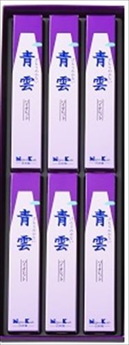 【まとめ買い-30点セット】青雲バイオレット 進物型サック6入 包装品 【 日本香堂 】 【 お線香 】