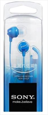 【まとめ買い-50点セット】ヘッドホン　ＭＤＲ－ＥＸ１５ＬＰＬＩ　ブルー 【 ソニー 】 【 充電器・ＳＤ・モバイル 】