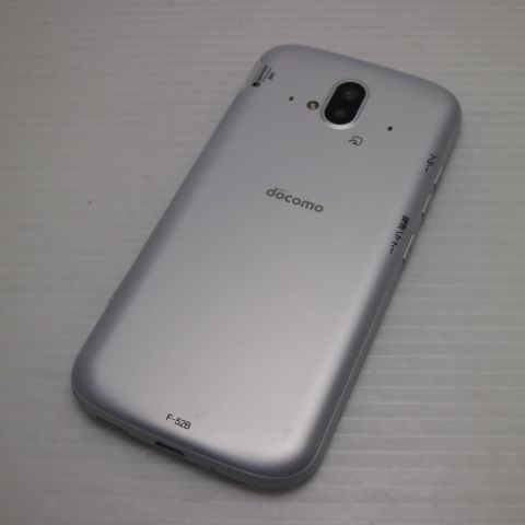 新品同様 F-52B らくらくスマートフォン ホワイト スマホ 白ロム 本体