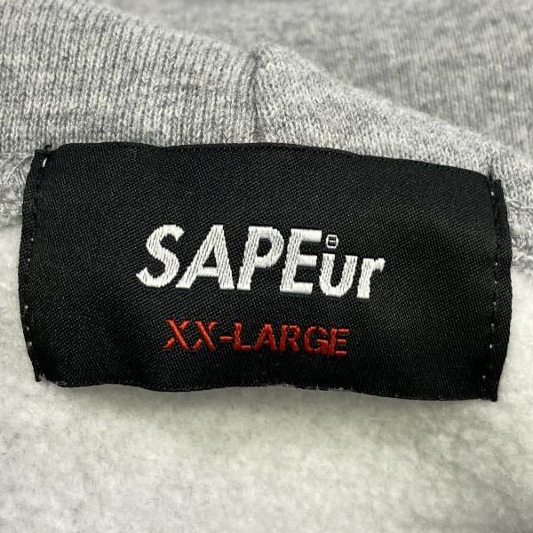 中古】SAPEur×MASATOSHI HAMADA バックプリント プルオーバーパーカー