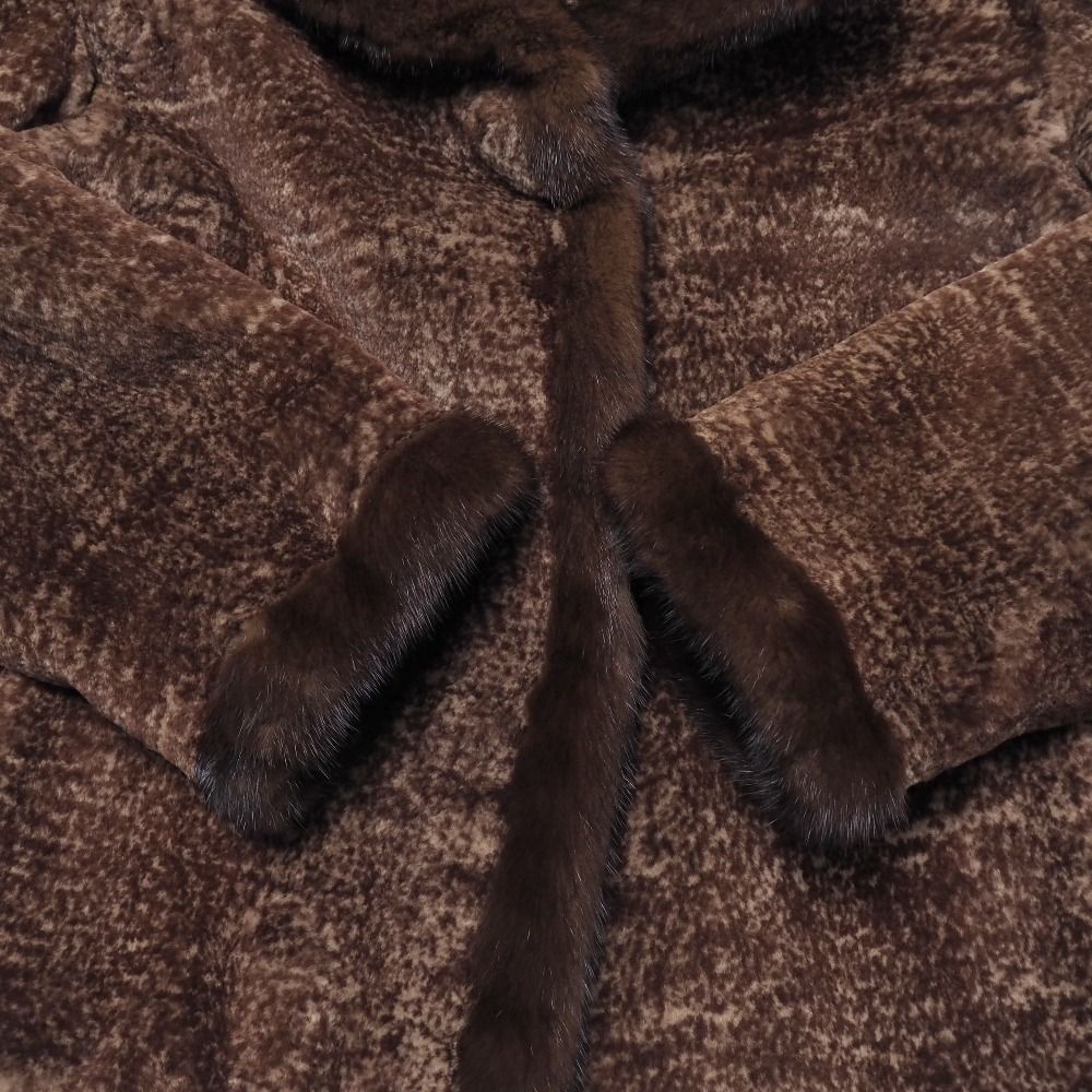 SAGA MINK サガミンク コート サイズL シェアードミンクファー