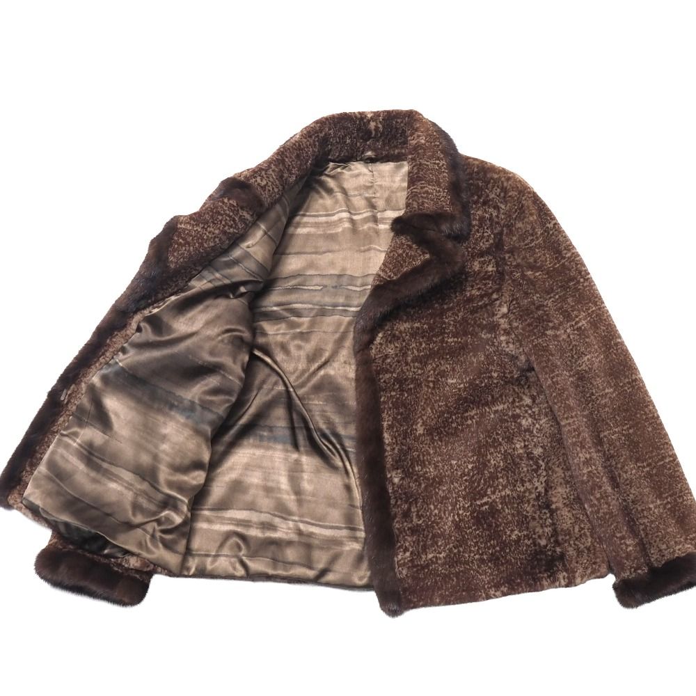 SAGA MINK サガミンク コート サイズL シェアードミンクファー