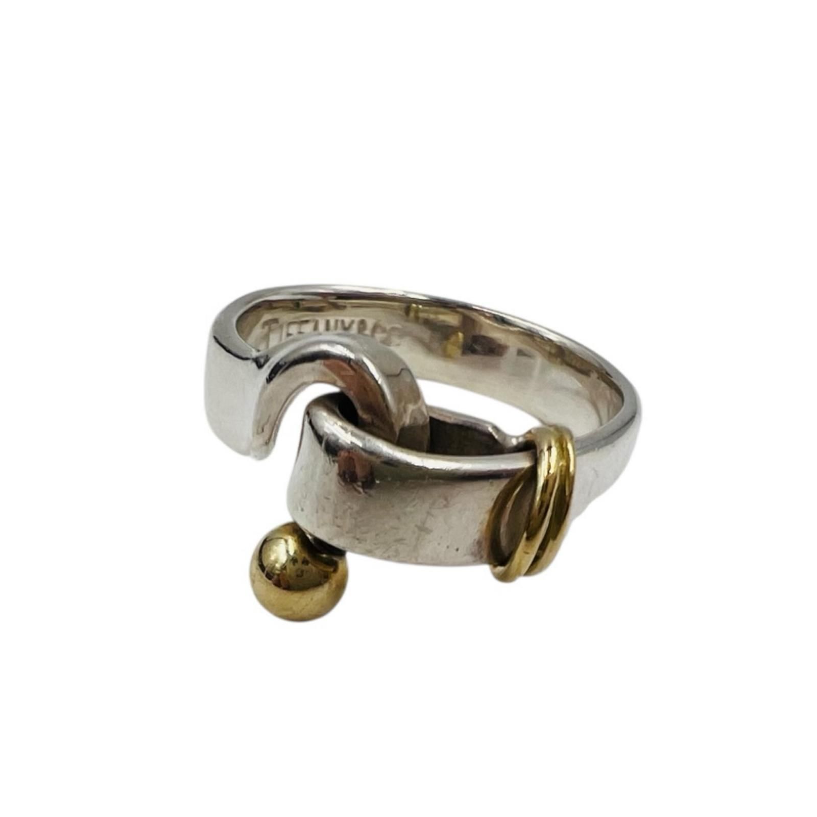 TIFFANY&Co. ティファニー リング フックアンドアイ K18×silver925 750