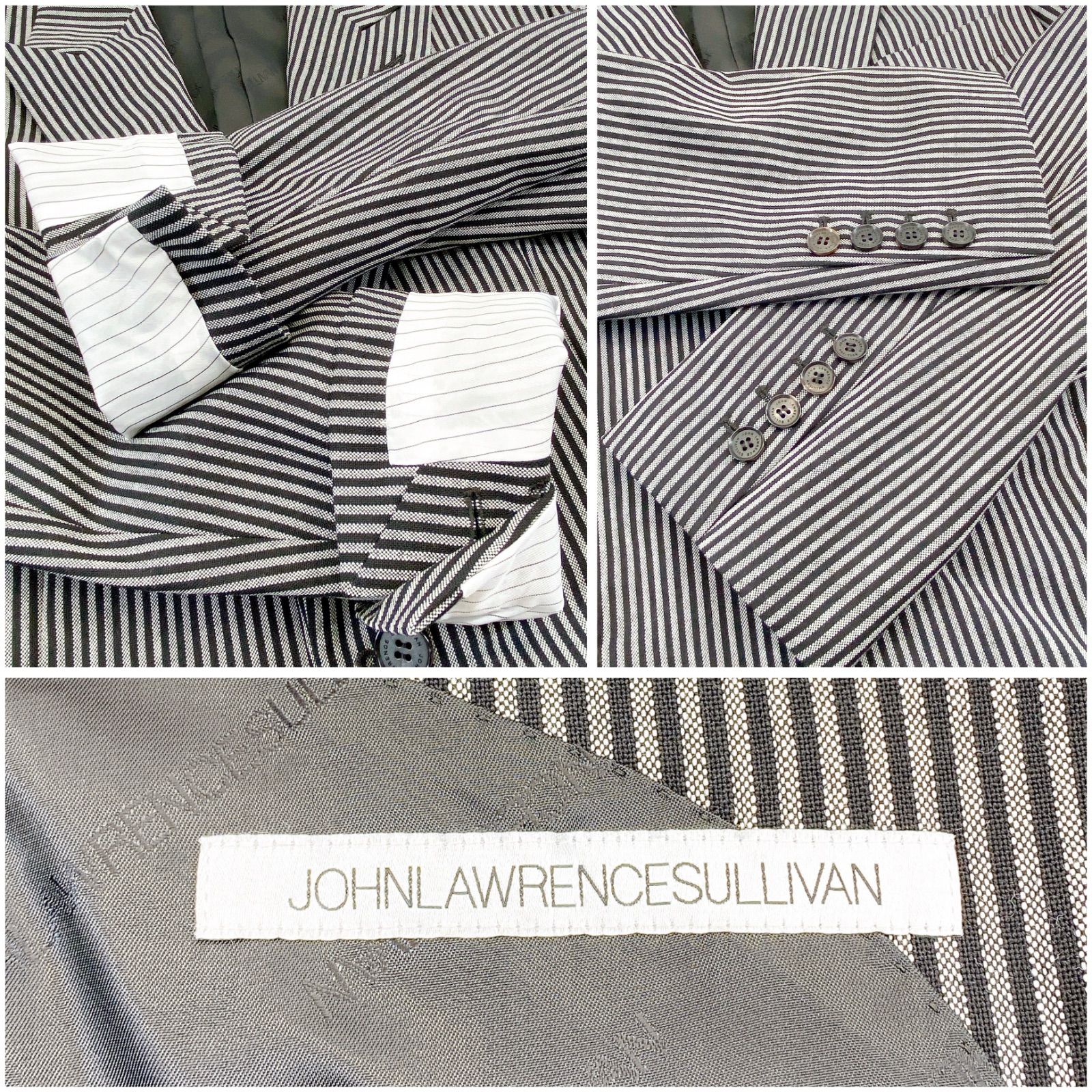 □JOHN LAWRENCE SULLIVAN ジョンローレンスサリバン ストライプ 
