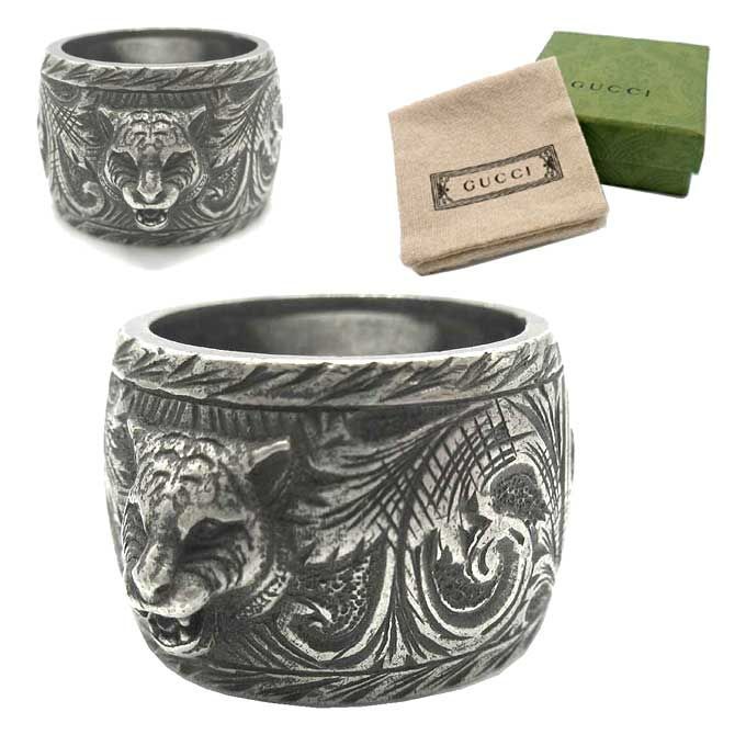 新品】グッチ リング GUCCI インターロッキングG キャットヘッド