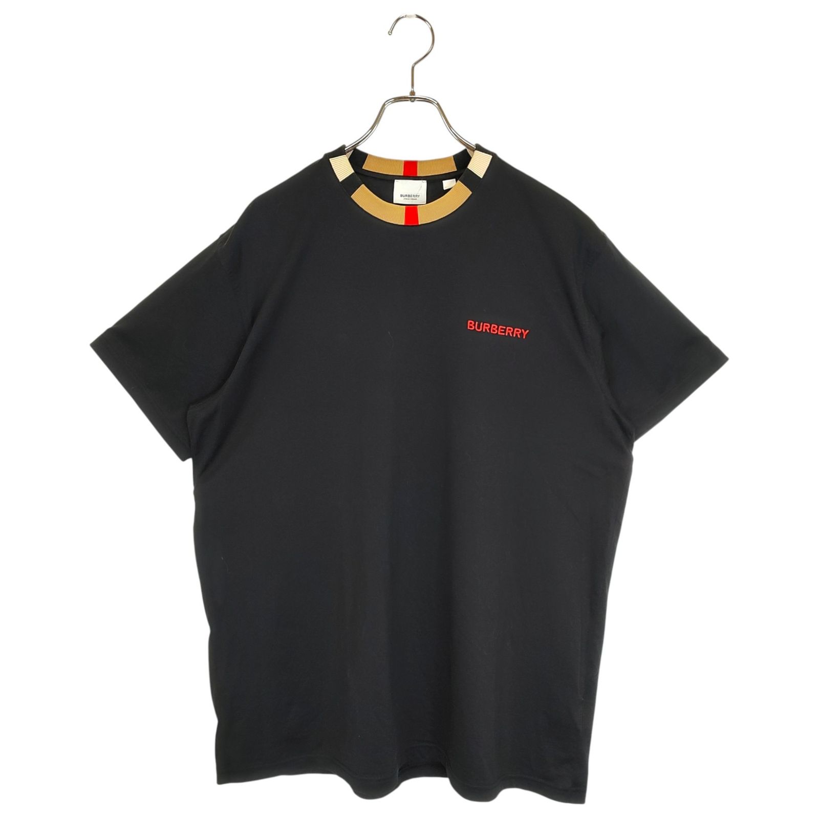 BURBERRY バーバリー アイコンストライプ トリム ノバチェック 半袖 T