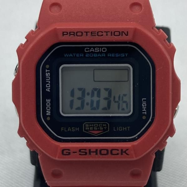 中古】G-SHOCK DWN-5600-4JR ジーショック レッド リングウォッチ[19