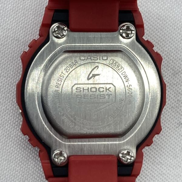 中古】G-SHOCK DWN-5600-4JR ジーショック レッド リングウォッチ[19
