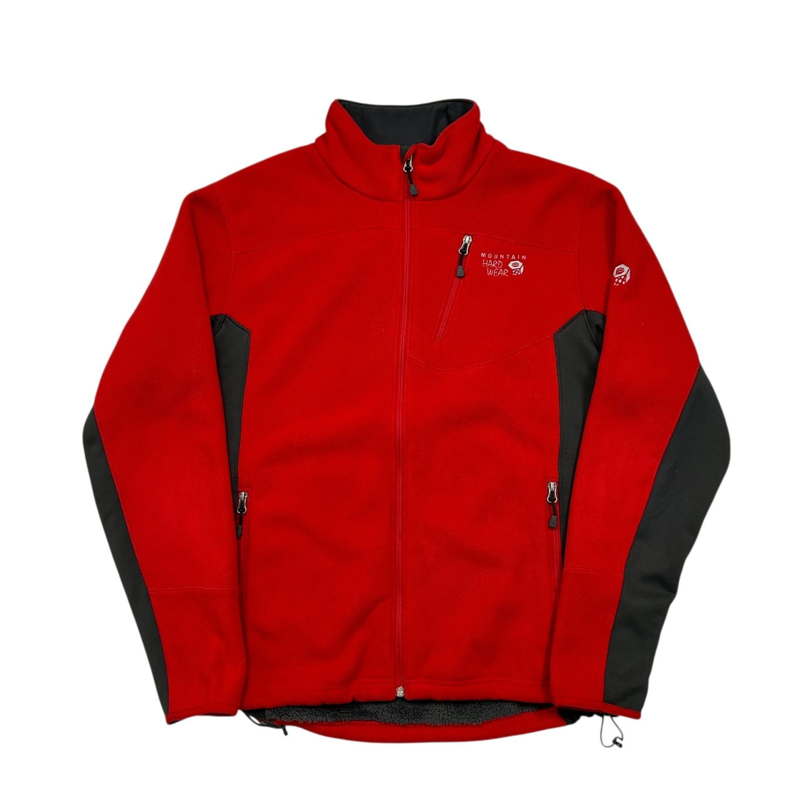 00s 10s マウンテンハードウェア フルジップ フリースジャケット XL 古着 赤