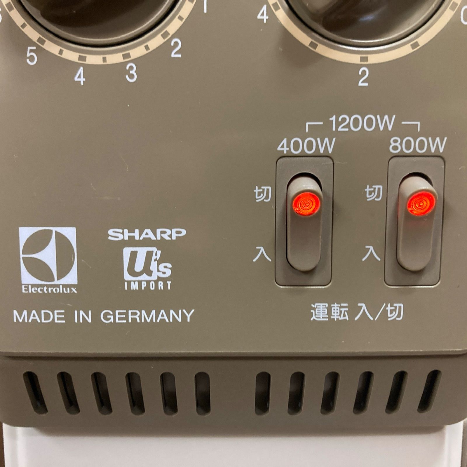 SHARP エレクトロラックス オイルヒーター ドイツ製 動作確認済み
