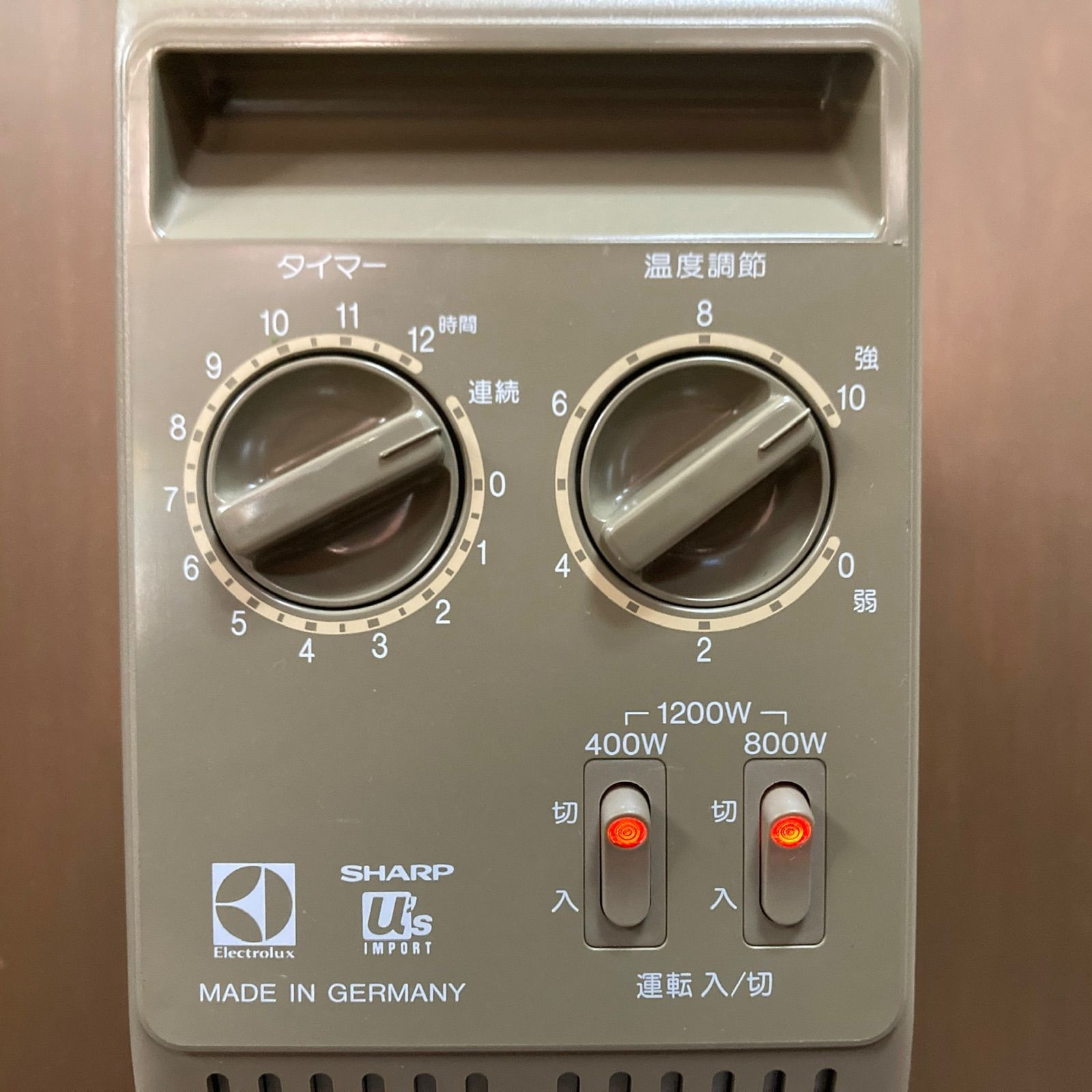 SHARP エレクトロラックス オイルヒーター ドイツ製 動作確認済み
