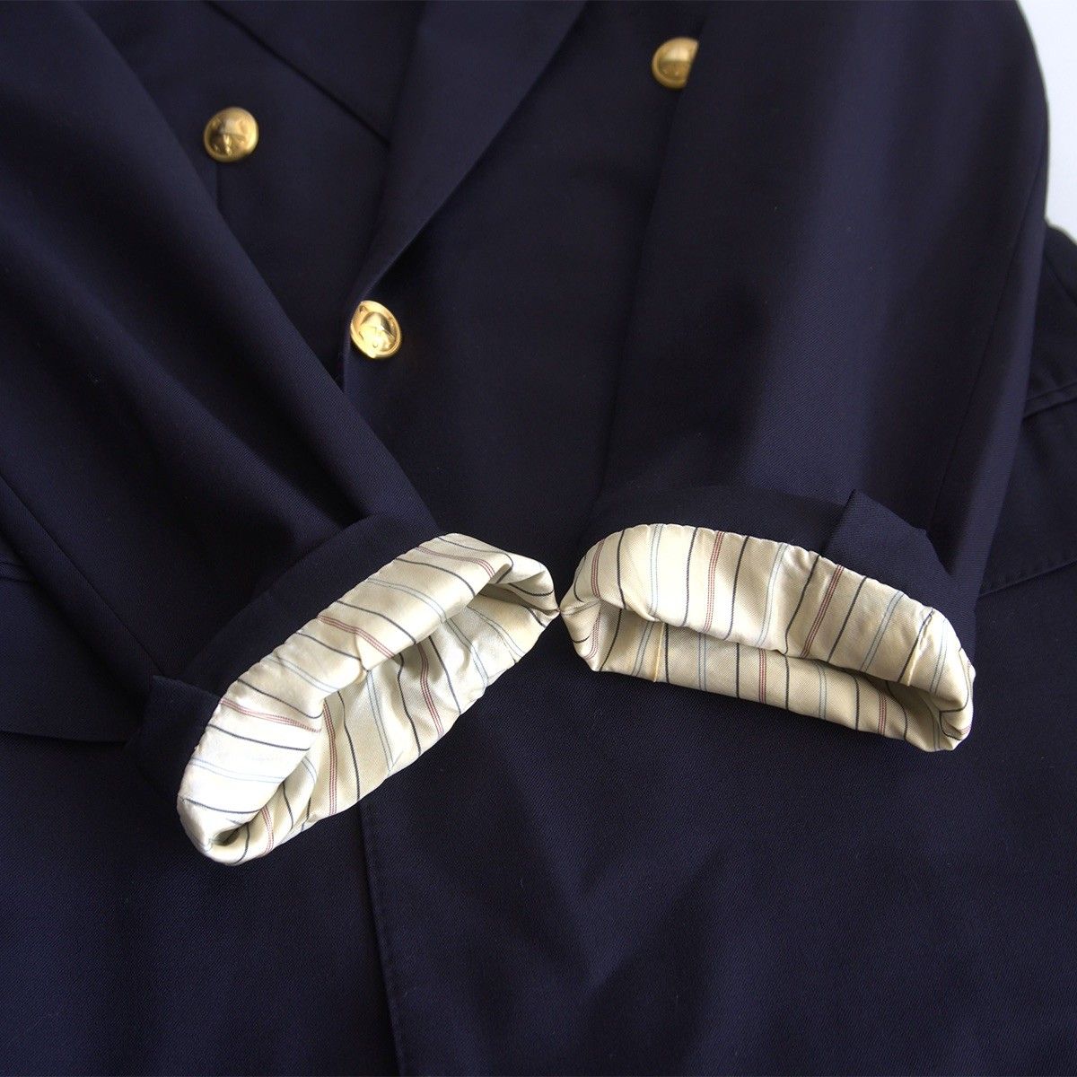 メンズ POLO RALPH LAUREN ポロラルフローレン 紺ブレザー 175/A6