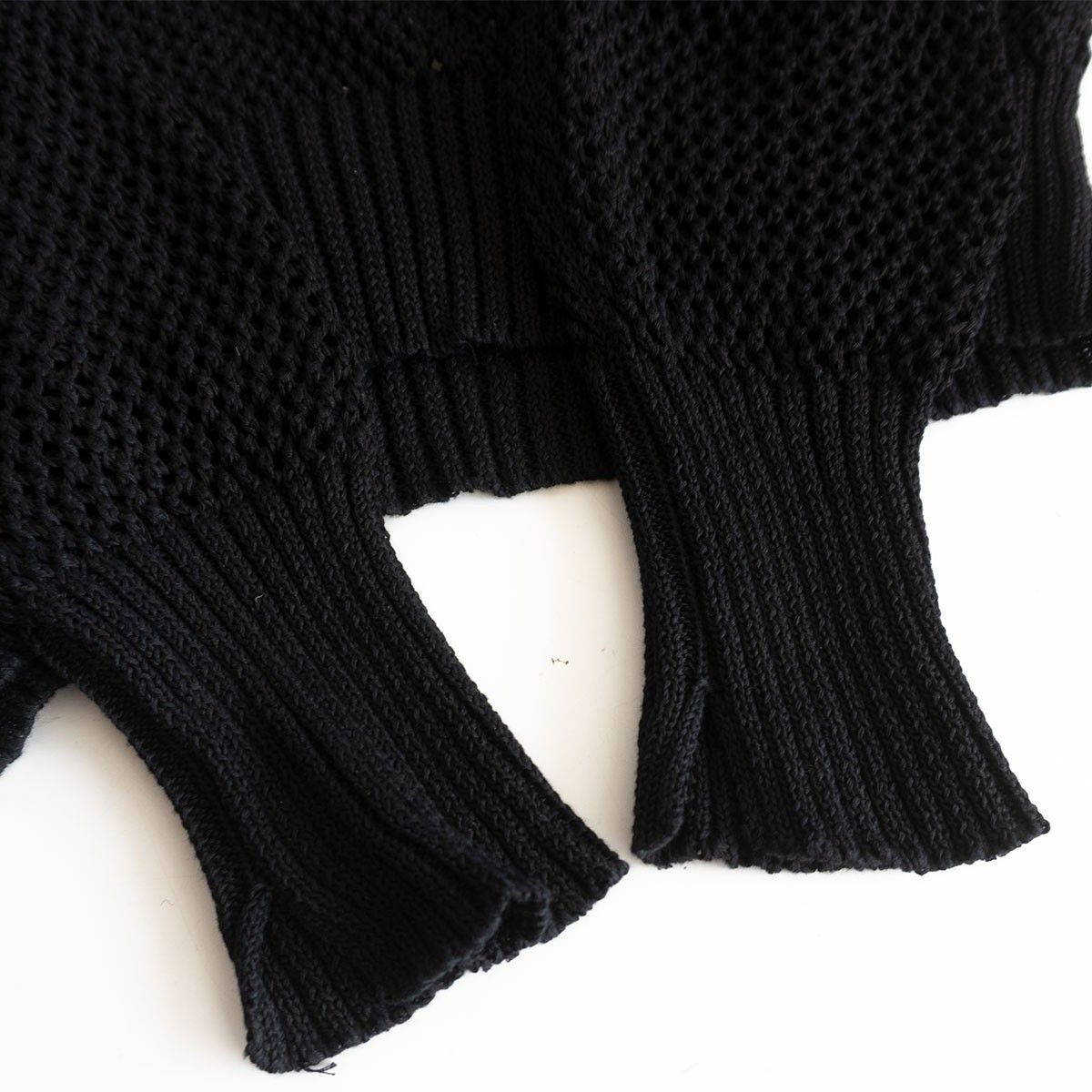美品】sulvam【MESH OVER KNIT】 S サルバム メッシュ オーバー ニット 