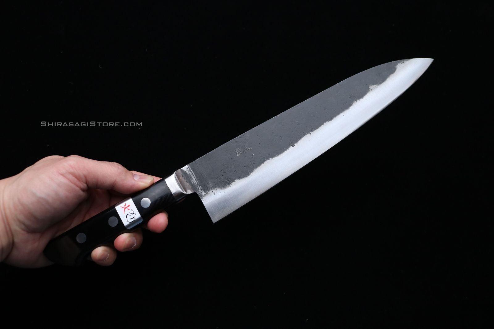 藤原照康作 牛刀 包丁 白一鋼 【黒打】 240mm - メルカリ