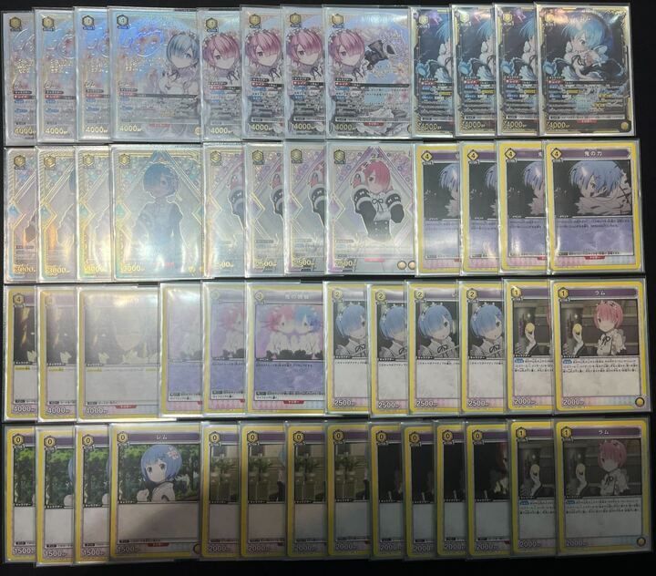 デッキ】Reゼロ黄レムラム【UNIONARENA】フルパラ ユニオンアリーナ
