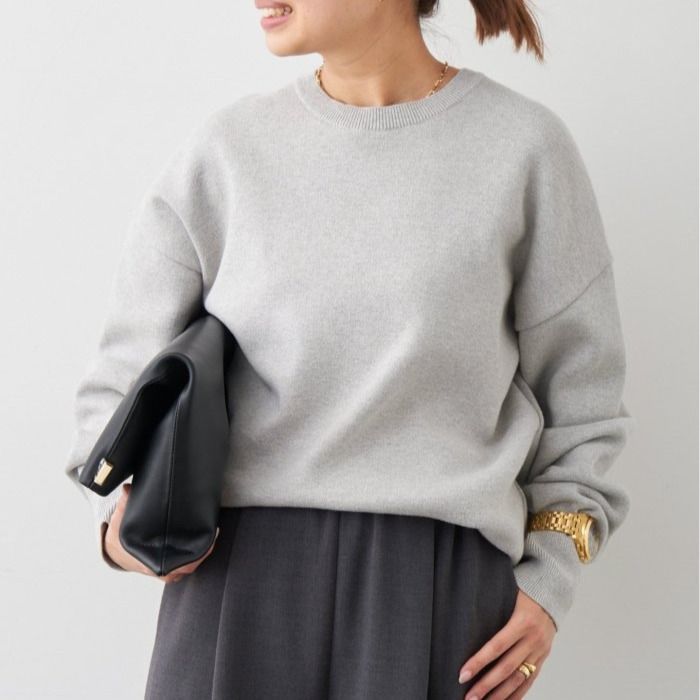 【定価3.8万✨】ドゥーズィエムクラス　BoucleVネックプルオーバー　グレー Deuxieme Classe (ドゥーズィエムクラス) ① 25080500407010 SMOOTH