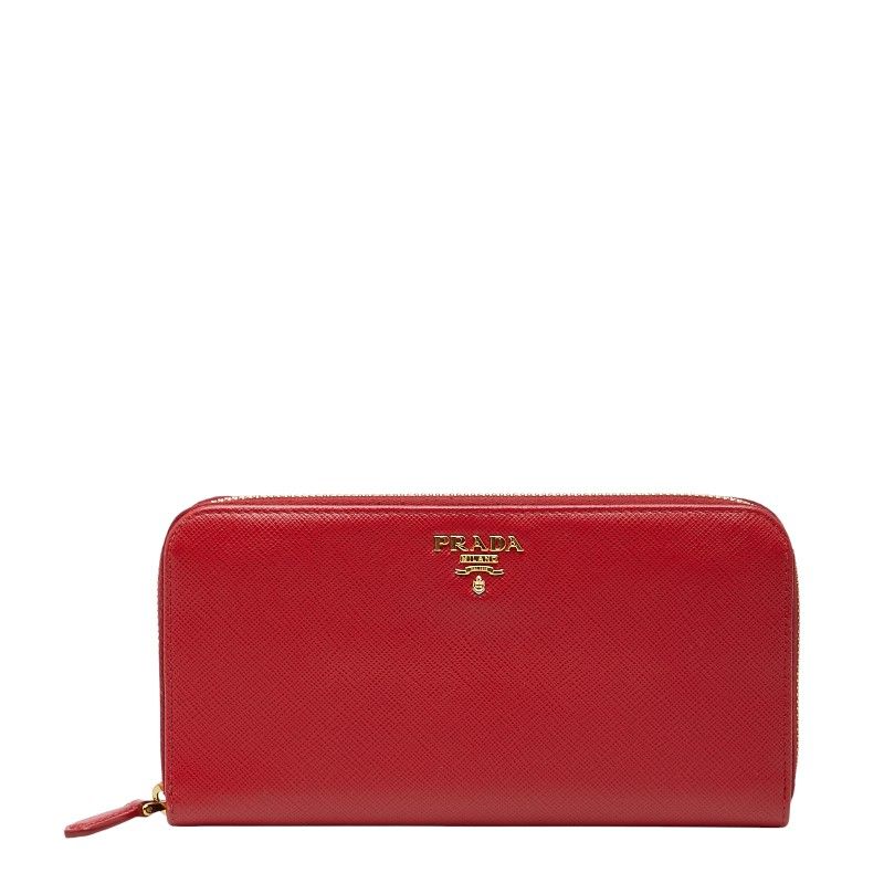 極美品 限定品 プラダ 長財布 レディース 二つ折り財布 ラウンド PRADA 