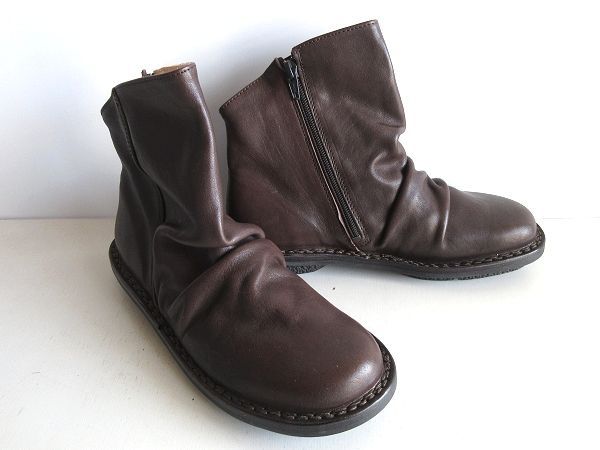 新品 定価69300円 trippen トリッペン PLEATS プリーツ 牛革