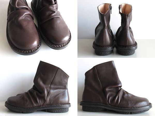 新品 定価69300円 trippen トリッペン PLEATS プリーツ 牛革