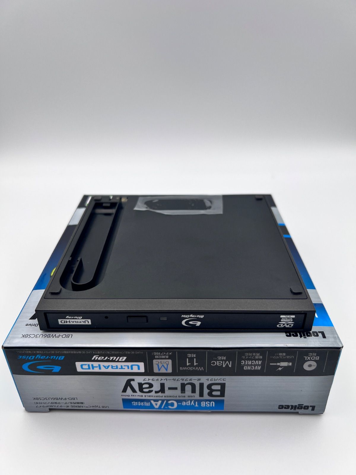 12P2#89 Logitec Blu-rayドライブLBD-PWB6U3CSBK ロジテック LBD 