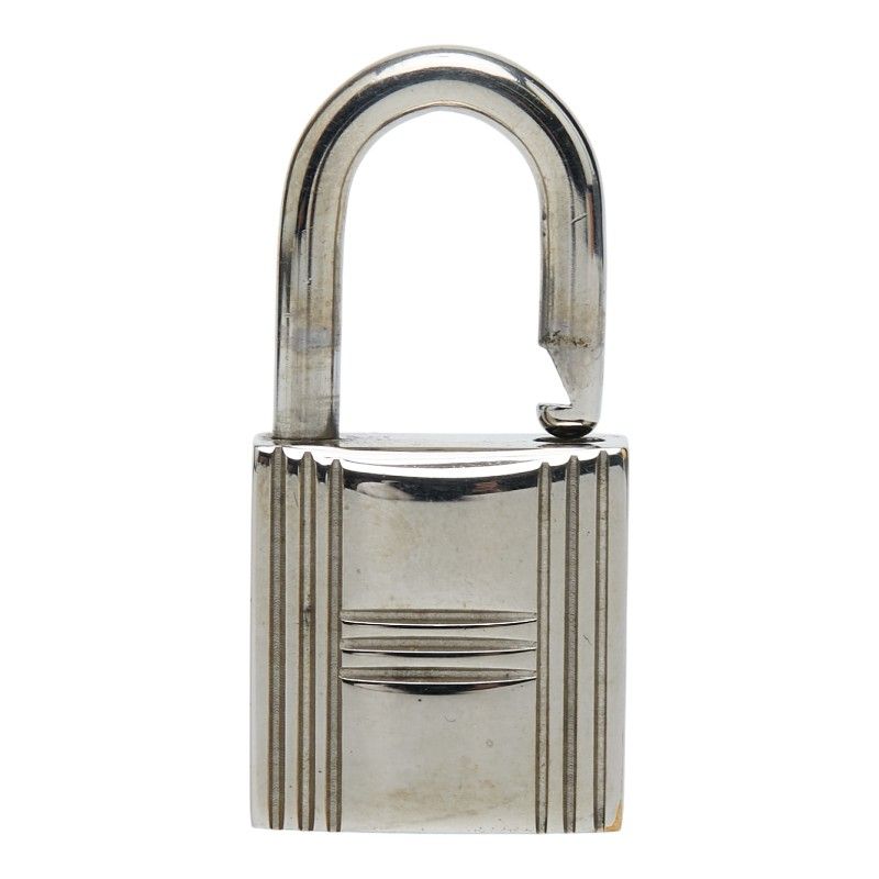 エルメス カデナ 鍵なし シルバー メタル レディース HERMES【1