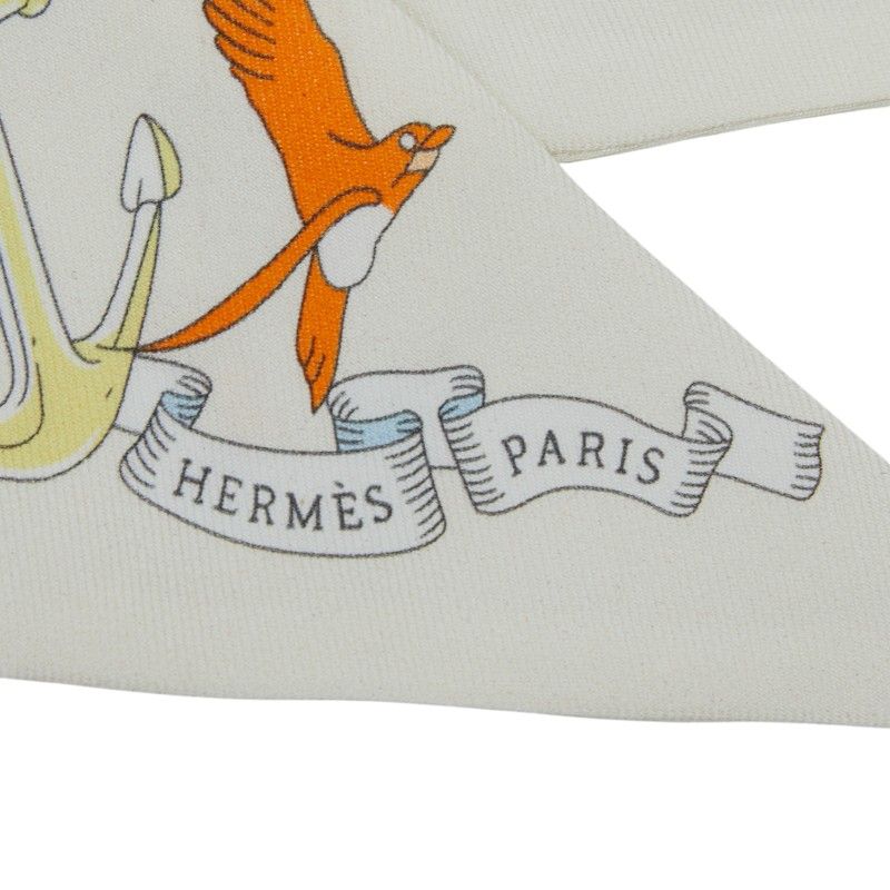エルメス ツイリー SUR MON NUAGE 私の雲 ホワイト マルチカラー