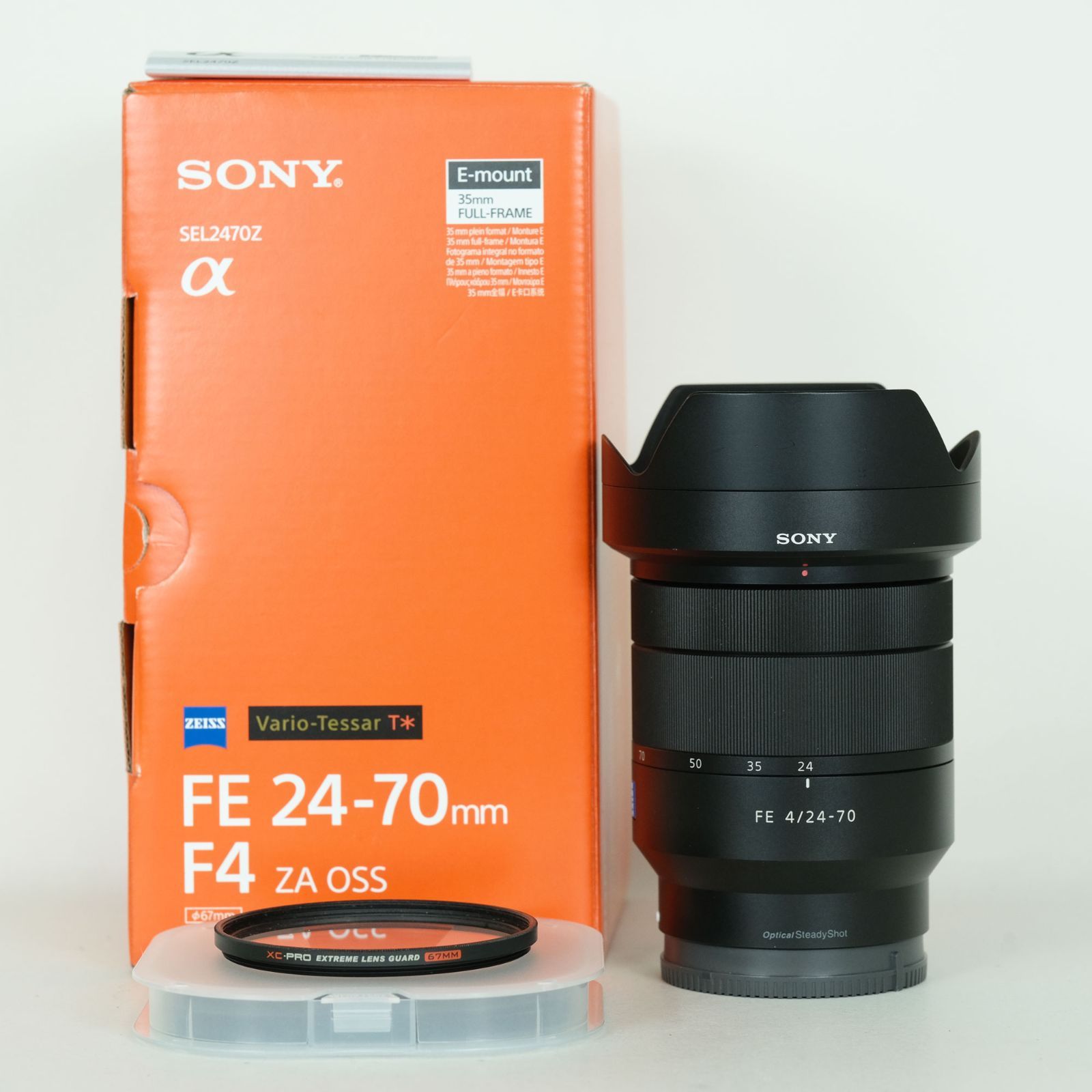 良品 | フィルター付] SONY Vario-Tessar T＊ FE 24-70mm F4 ZA OSS 