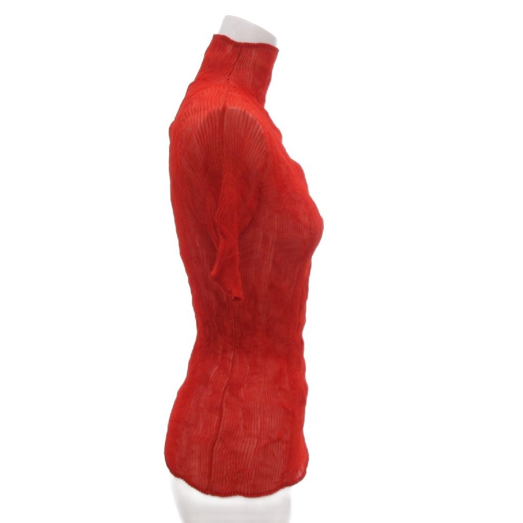 ISSEY MIYAKE me イッセイミヤケ　ハイネック　半袖T　カットソー イッセイミヤケ ISSEY MIYAKE プリーツカットソー Tシャツ ハイネック