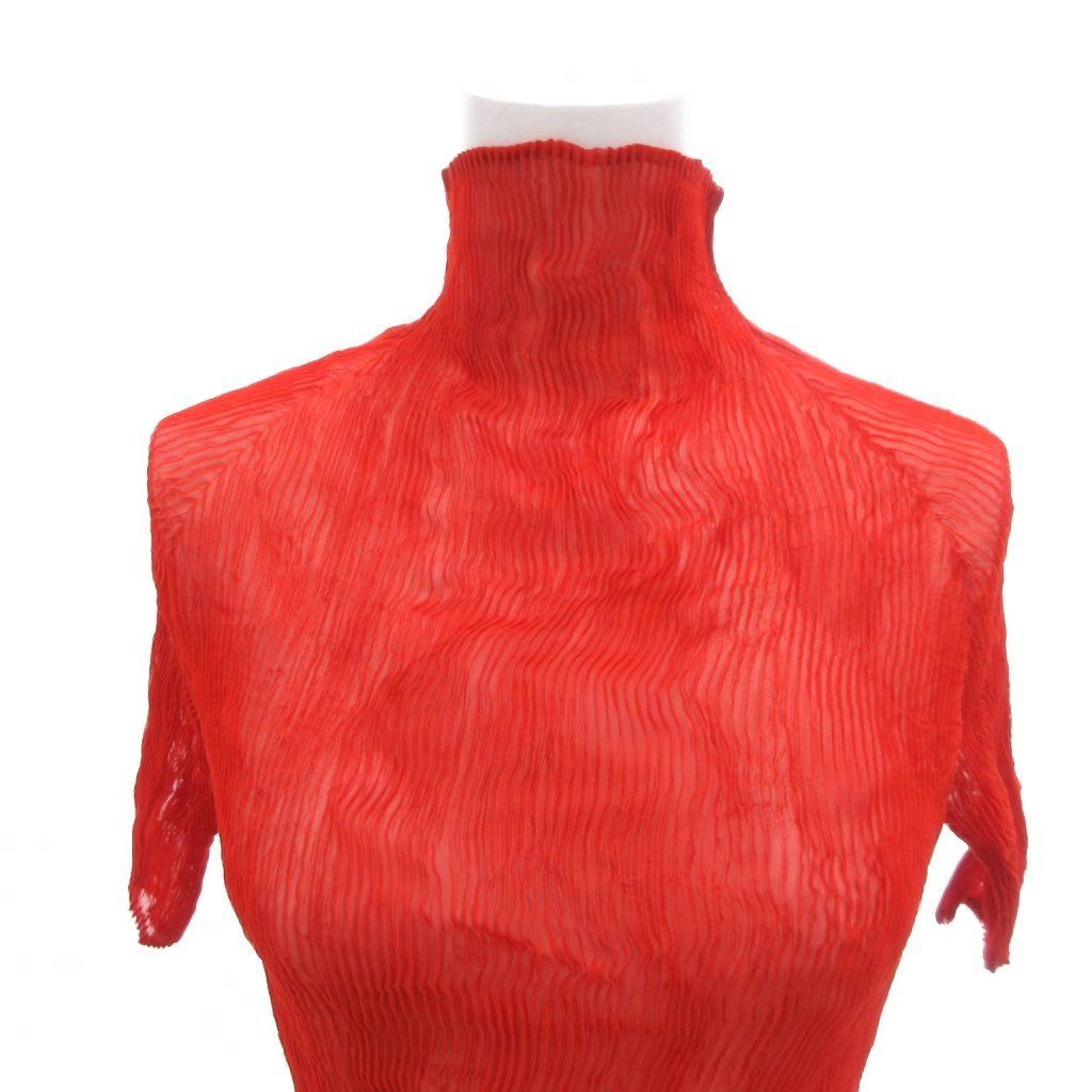 イッセイミヤケ ISSEY MIYAKE プリーツカットソー Tシャツ ハイネック