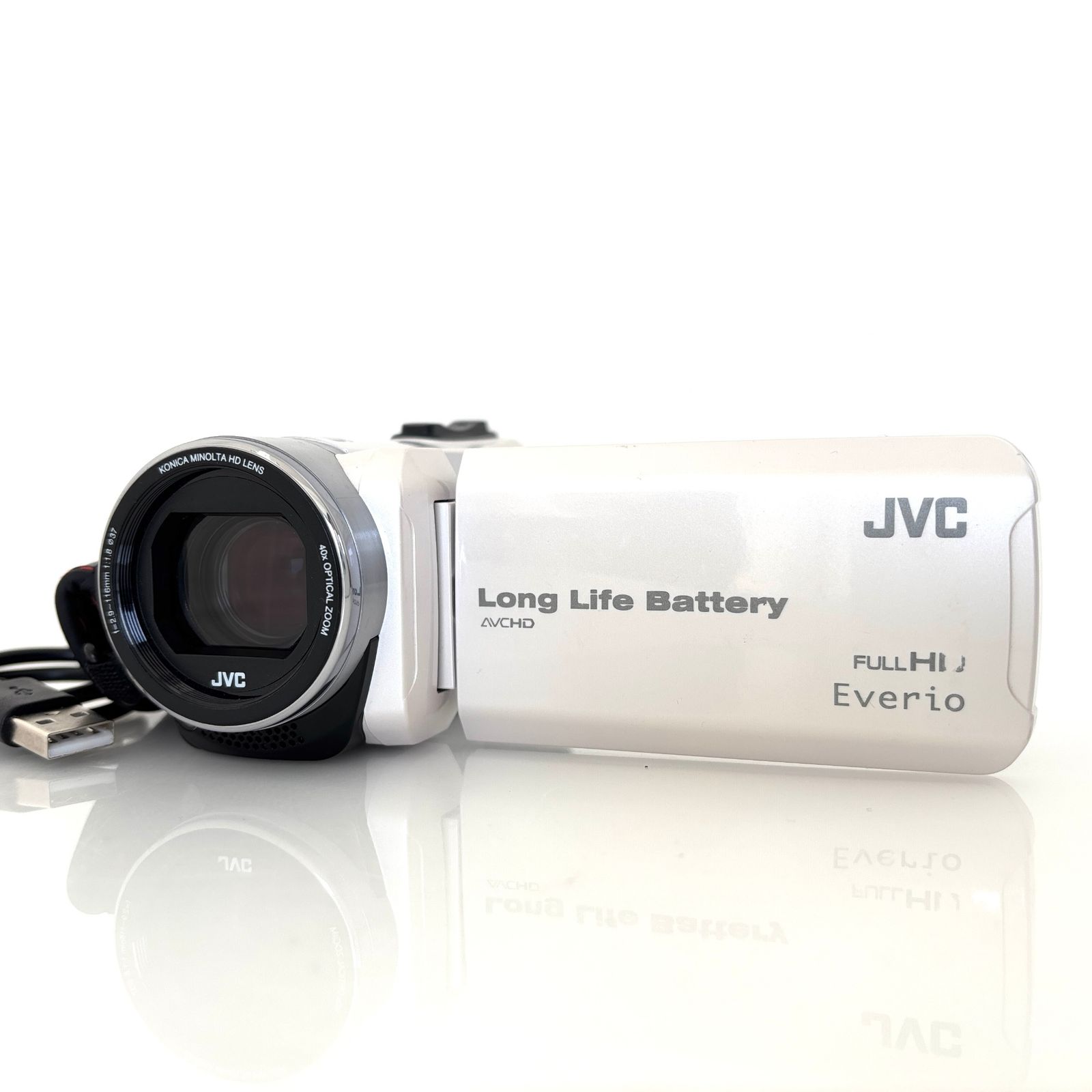 GZ-F200-W ビデオカメラ タフネス 高倍率ズーム アウトドア 旅行用 Victor・JVC GZ-F200-W ビデオカメラ 【公式通販】