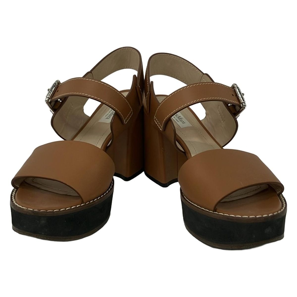Max Mara(マックスマーラ) サンダル 36 1/2 レディース - ブラウン