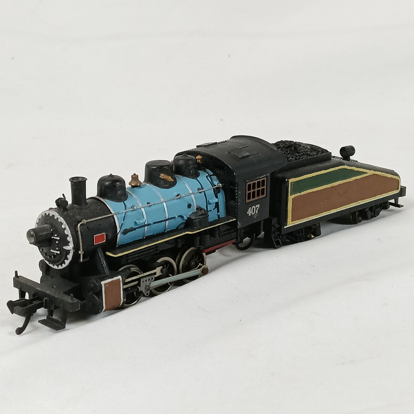 HOゲージ 蒸気機関車 ALCO D-30風 0-3-0 テンダー付 動力車 リペイント