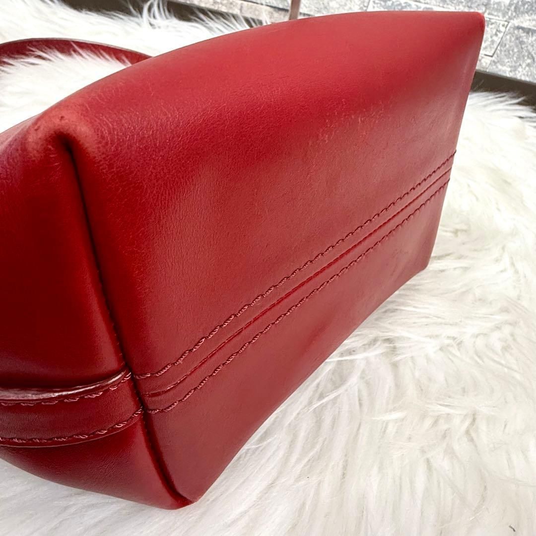 HIROFU ヒロフ レザーハンドバッグ ワンショルダートートバッグ ロゴ型