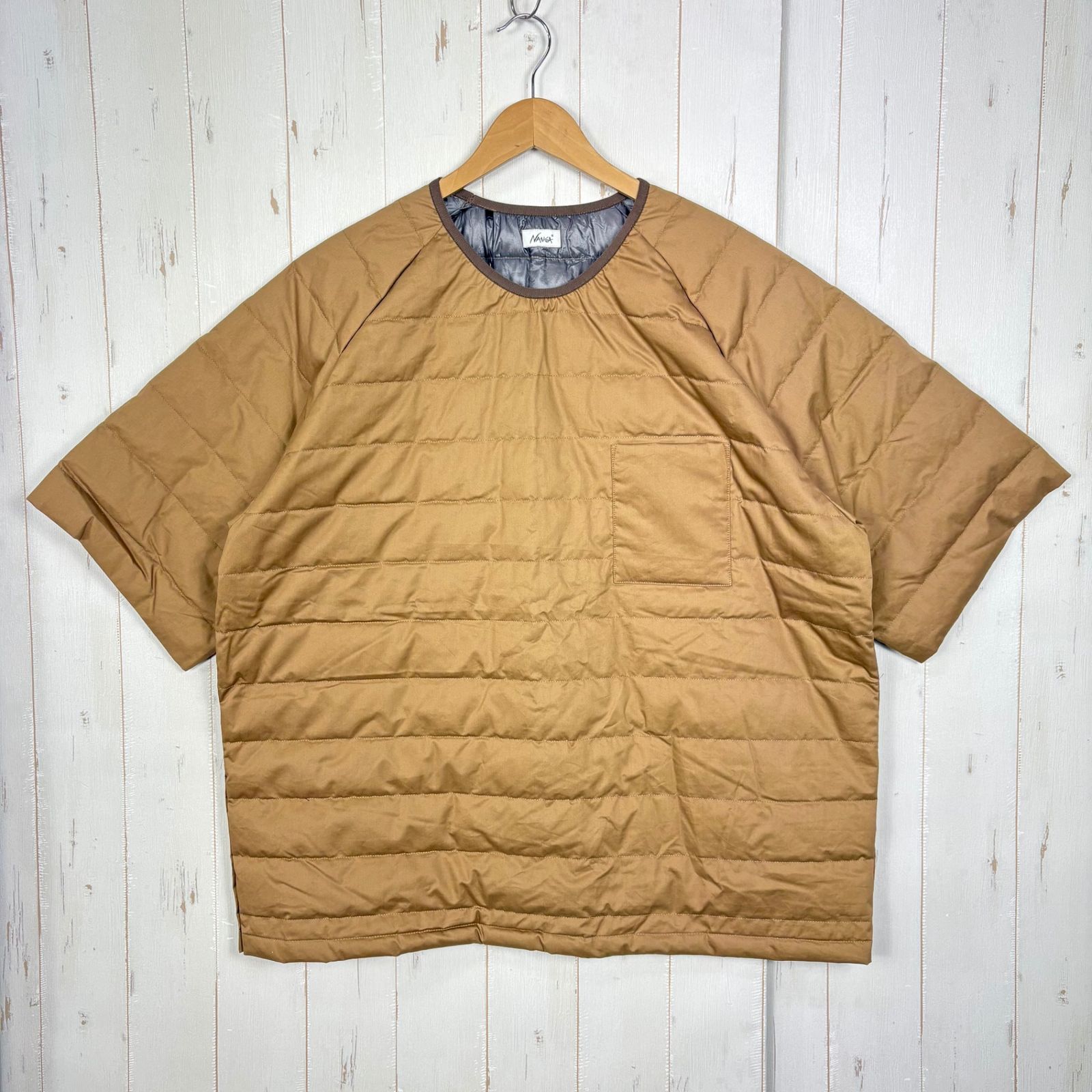 Unisex OneSize カーキ系】 Nanga ( ナンガ ) コットン ピーチ ダウン 