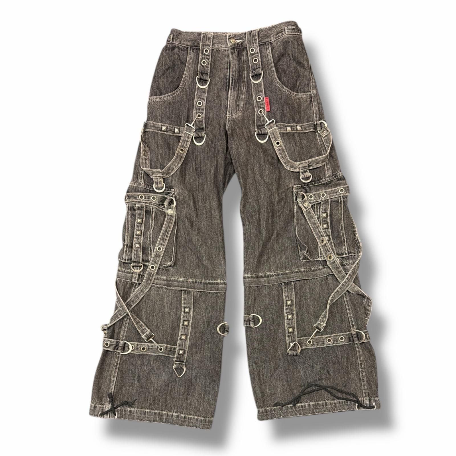 Tripp NYC ボンテージデニムカーゴパンツ ワイドジーンズ トリップ 