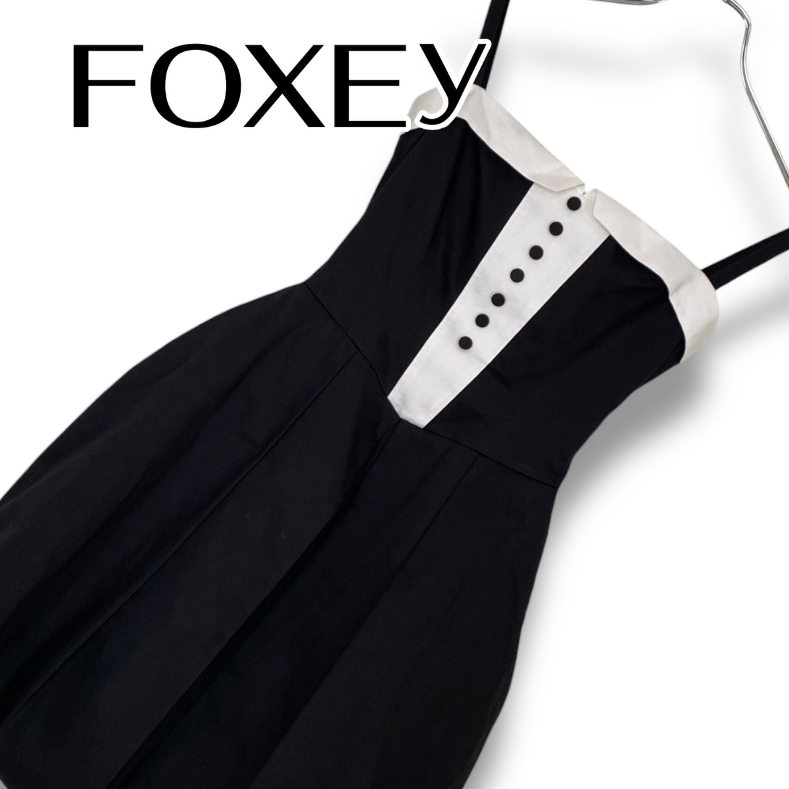 foxey new york フォクシー 38 ダークネイビー 襟 ワンピース 【公式通販】