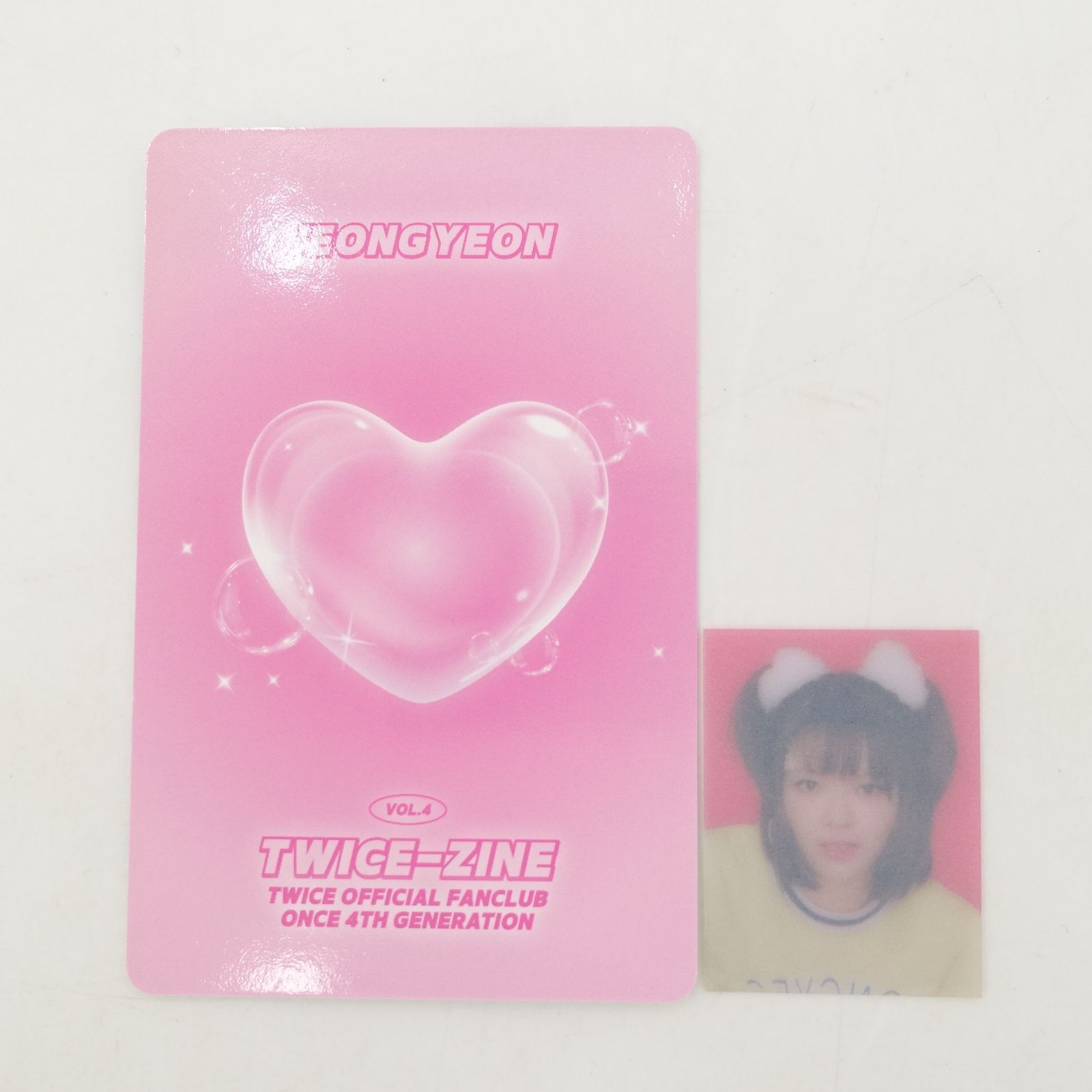 TWICE ジョンヨン 韓国FC once 4期 トレカ フォト カード 証明写真