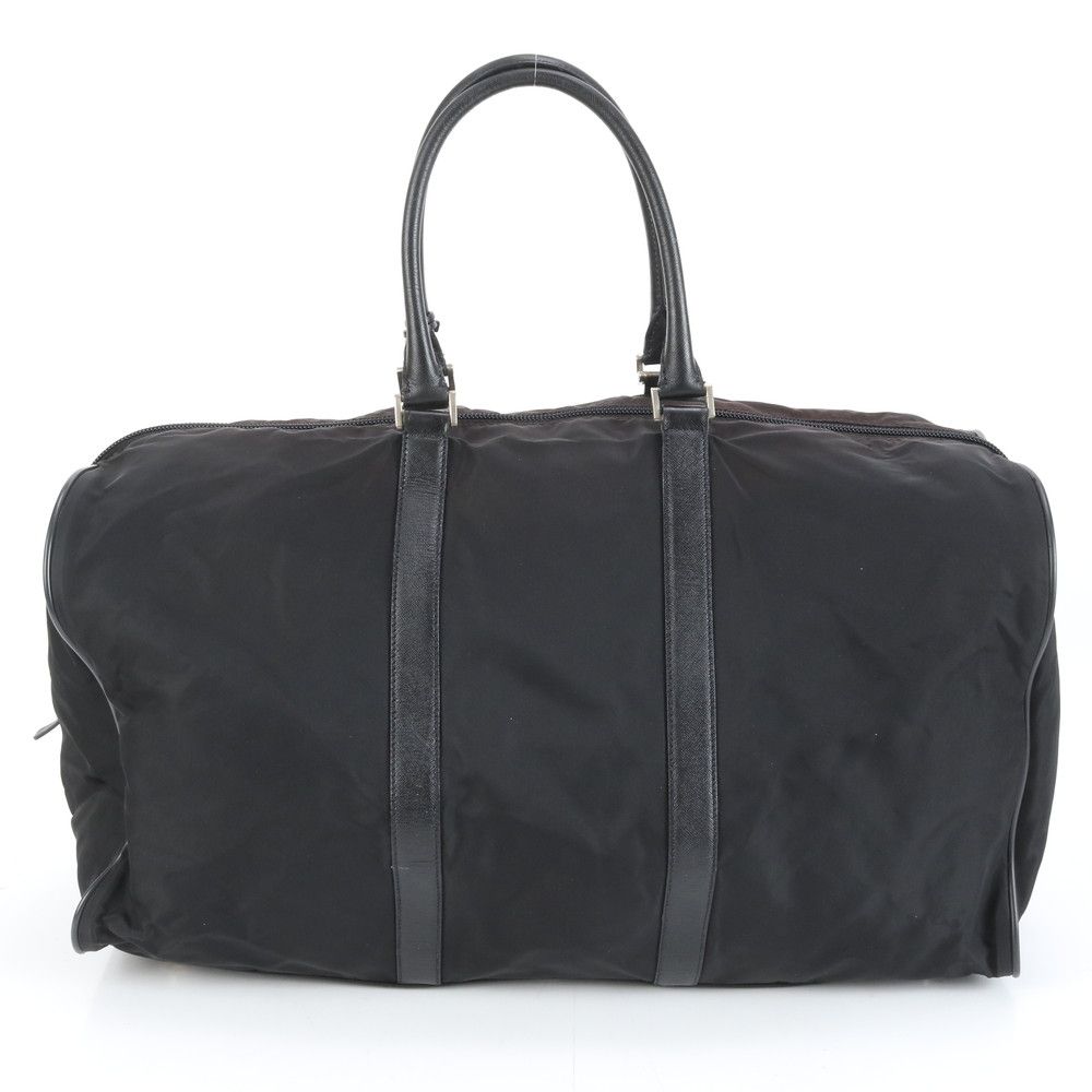 美品 プラダ テスート ナイロン サフィアーノ レザー 三角ロゴ