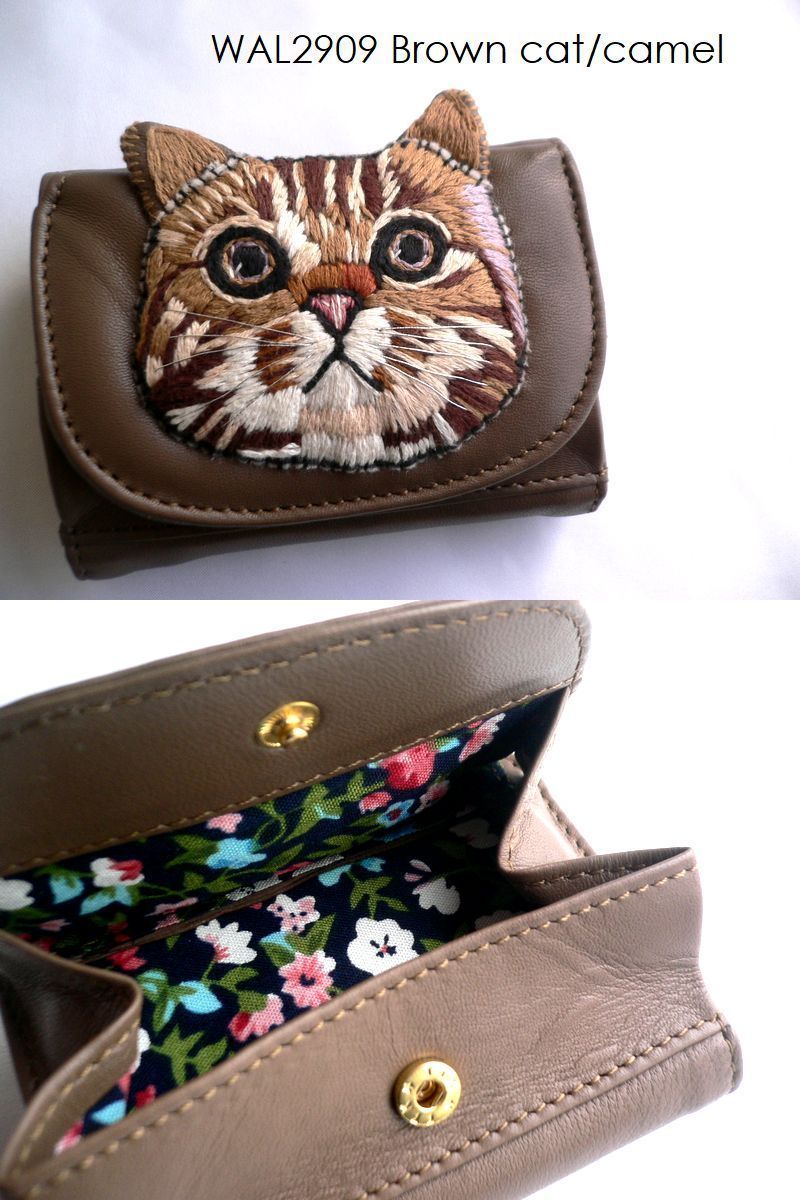 tamao world タマオワールド 折り財布 猫 ネコ ねこ ミニ財布 2911