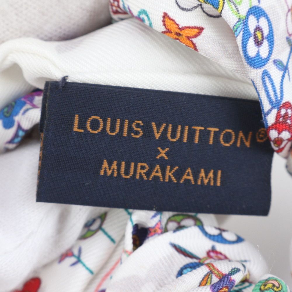 未使用 ルイヴィトン 村上隆 コラボ シュシュ フラワー 柄 M96074 ヘア