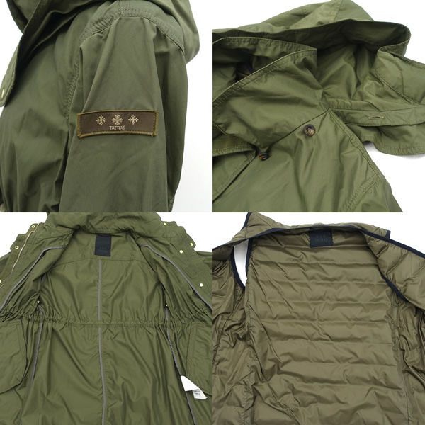 【未使用級】タトラスBegoniaモッズコート ゴールドベージュ 03 Lサイズ TATRAS / タトラス ◇BEGONIA/モッズコート/ダウンライナー付き/カーキ