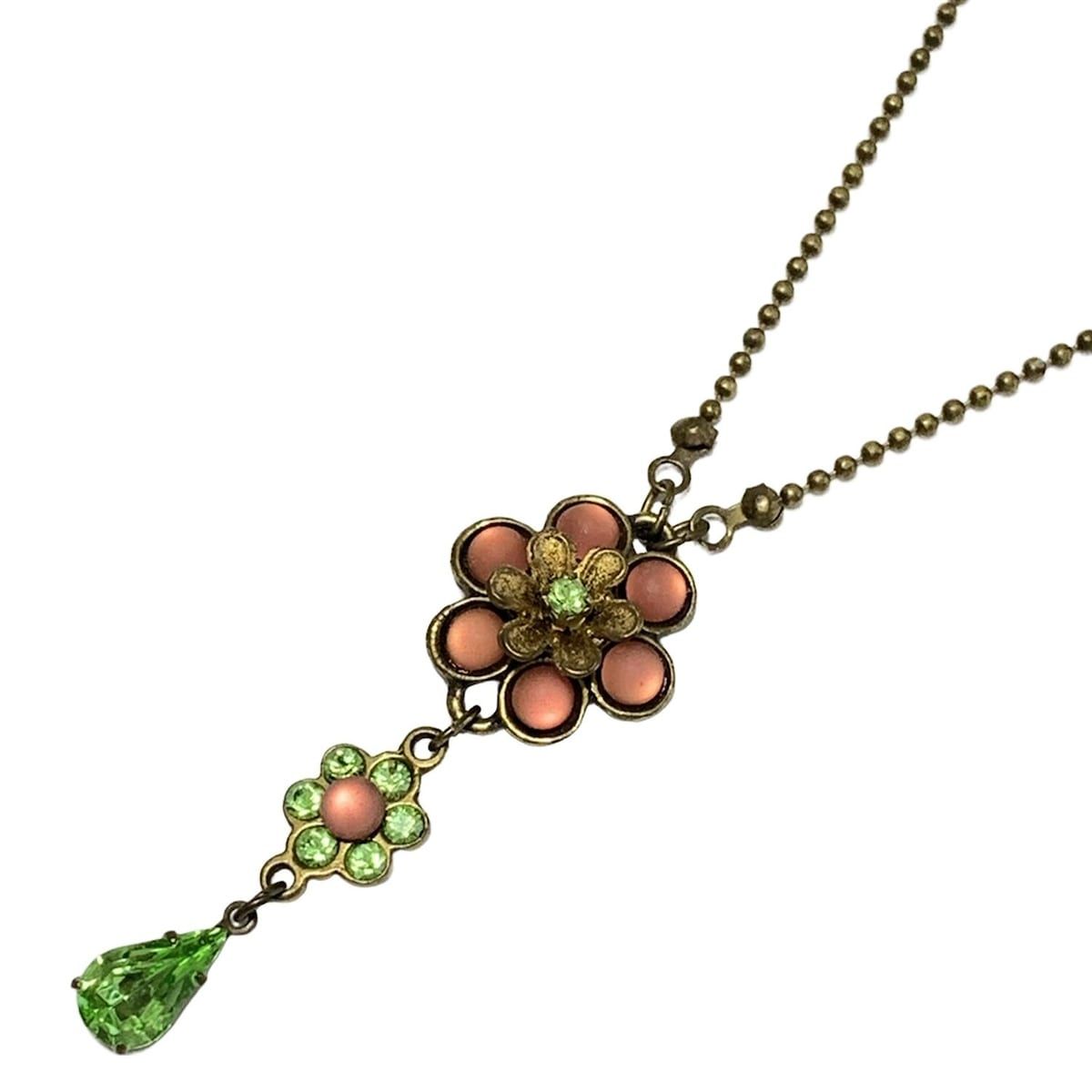 Michal Negrin(ミハエルネグリン) ネックレス - ゴールド×ピンク 
